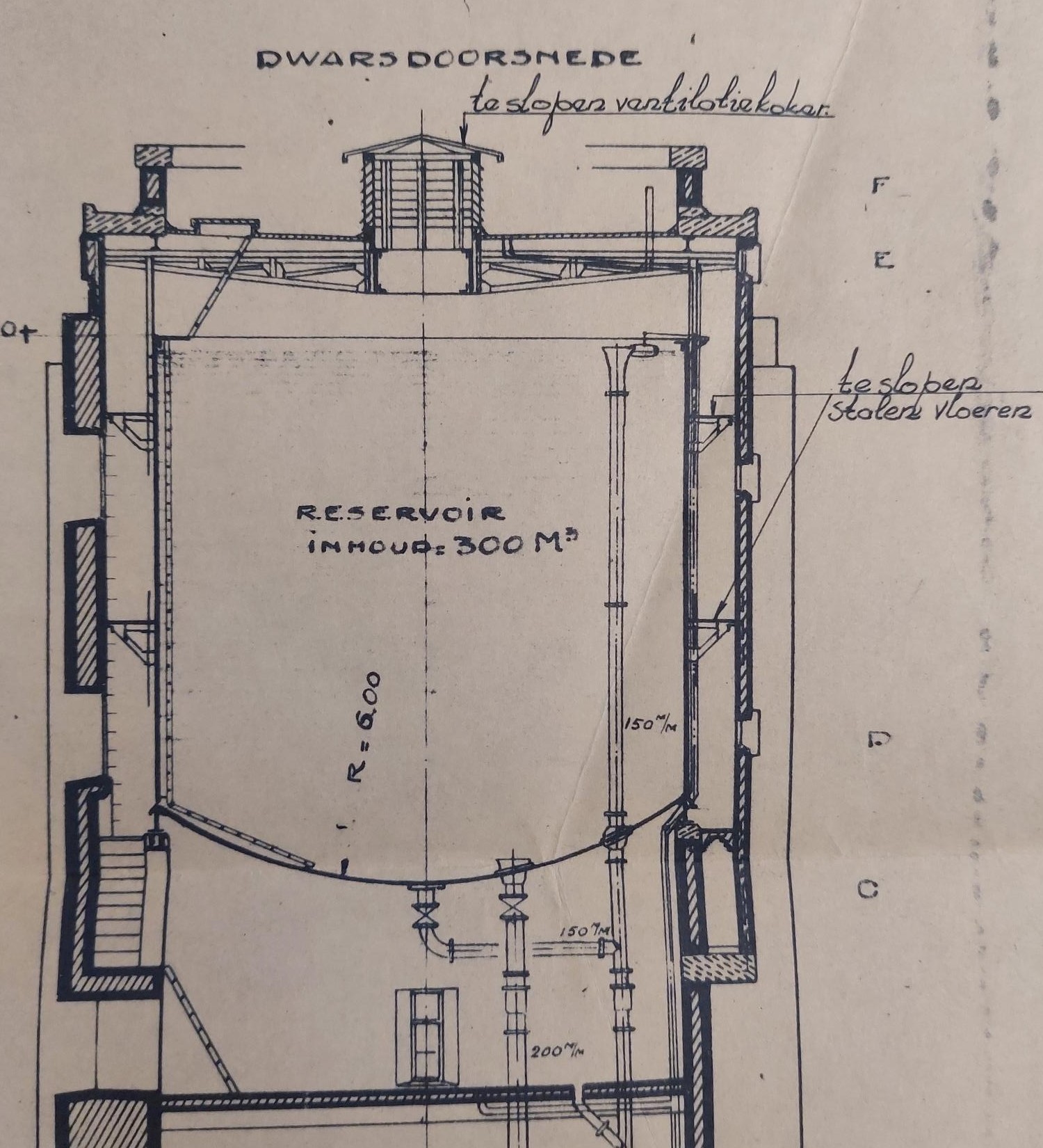 Bouw watertoren DB 6