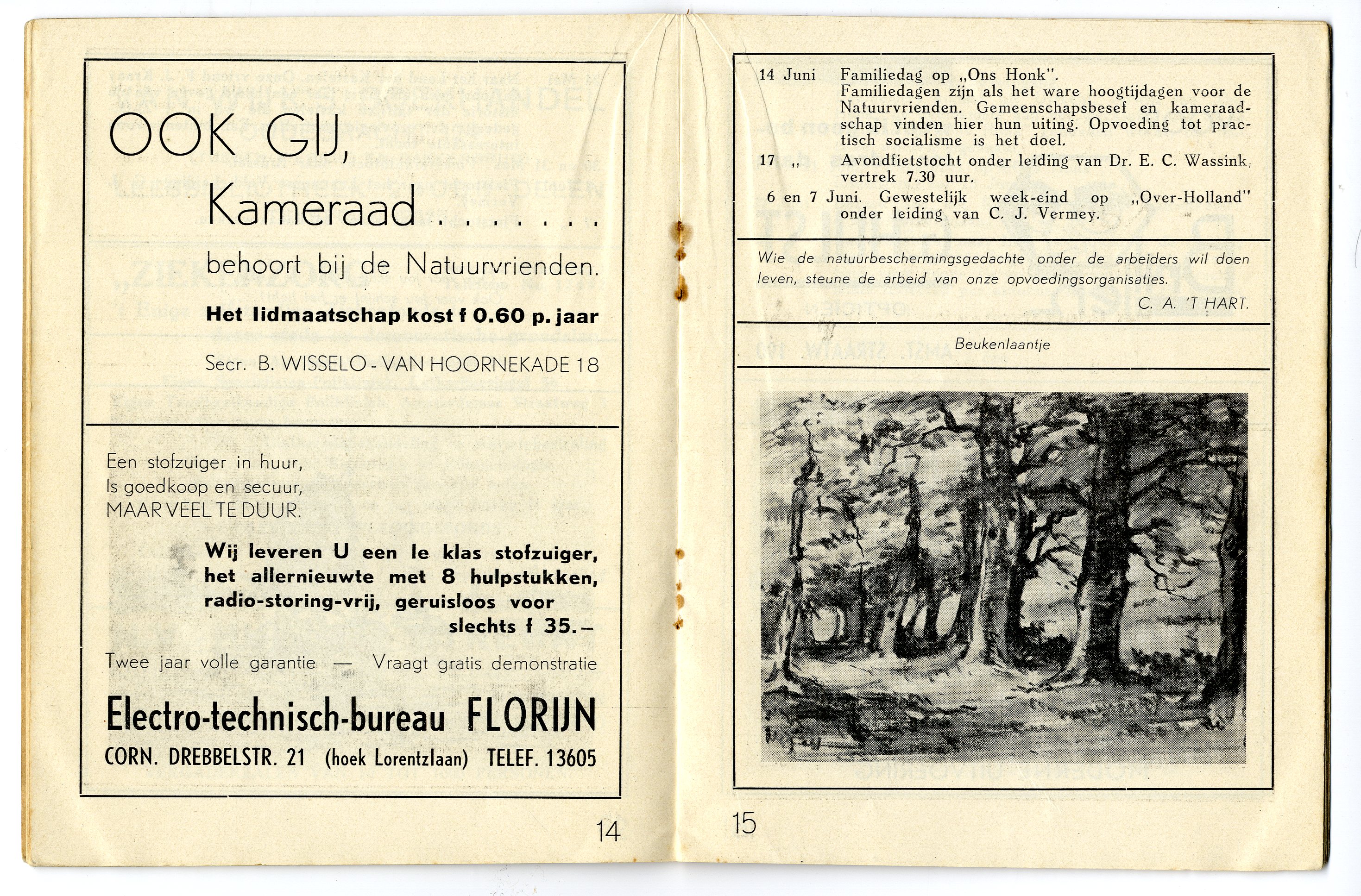 Natuurvrienden - Programmaboekje pagina 14-15