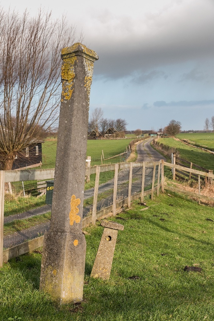 Zogenaamde Scheydtpaal een van de in kaart gebrachte locaties van de kaart